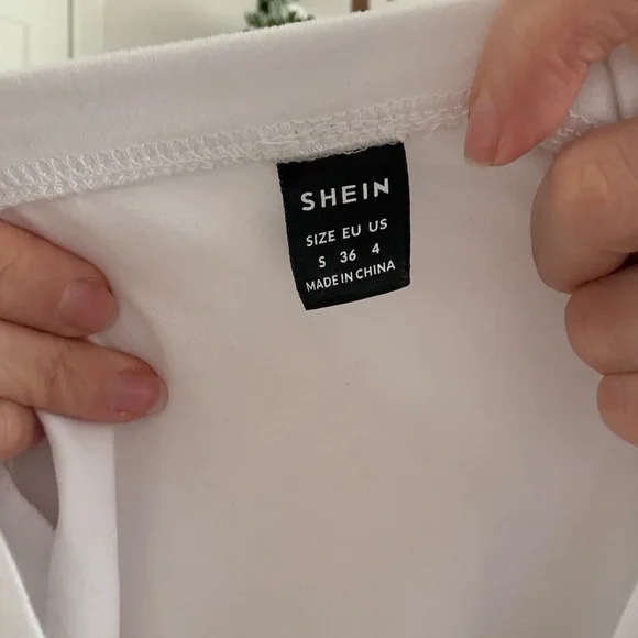 SHEIN White Tee with Red Boot Graphic - Picture 4 of 4